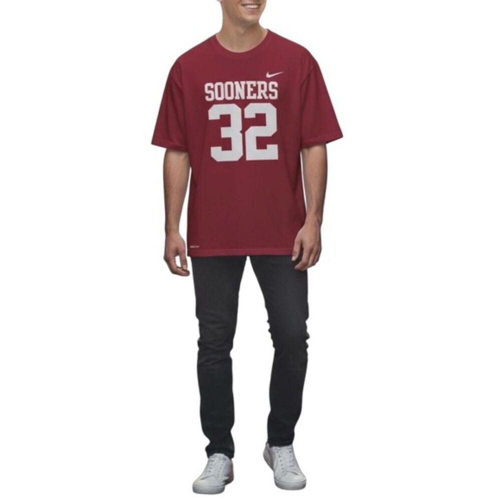 Nike Men’s Oklahoma Sooners #32 Dri-FIT T-Shirt | Size XL